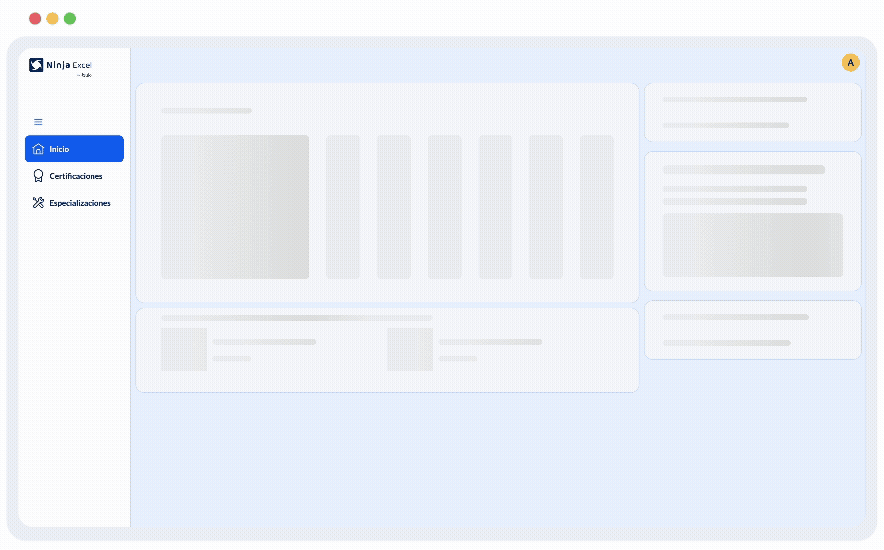 Plataforma de Ninja Excel con un ejercicio práctico realizado directamente en Microsoft Excel
