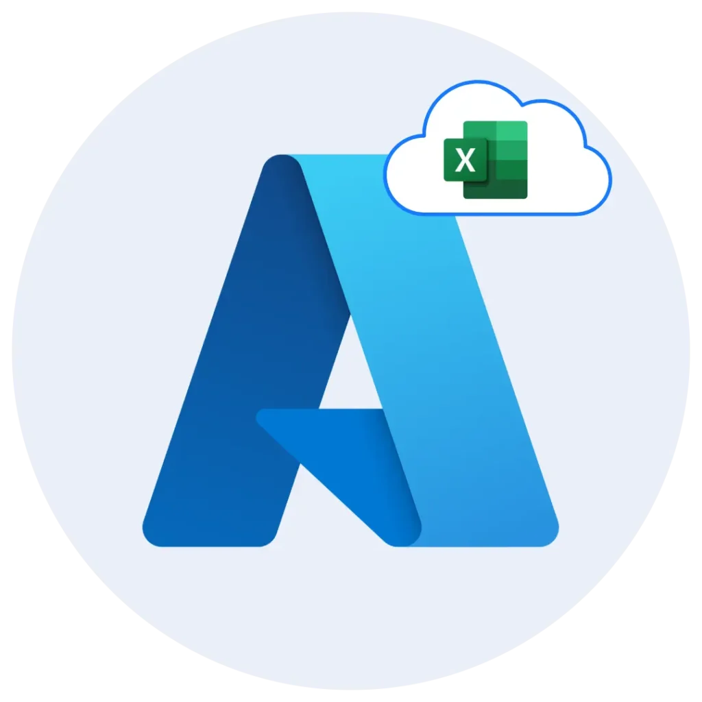 Plataforma de Ninja Excel ejecutando Microsoft Excel sobre infraestructura de Microsoft Azure